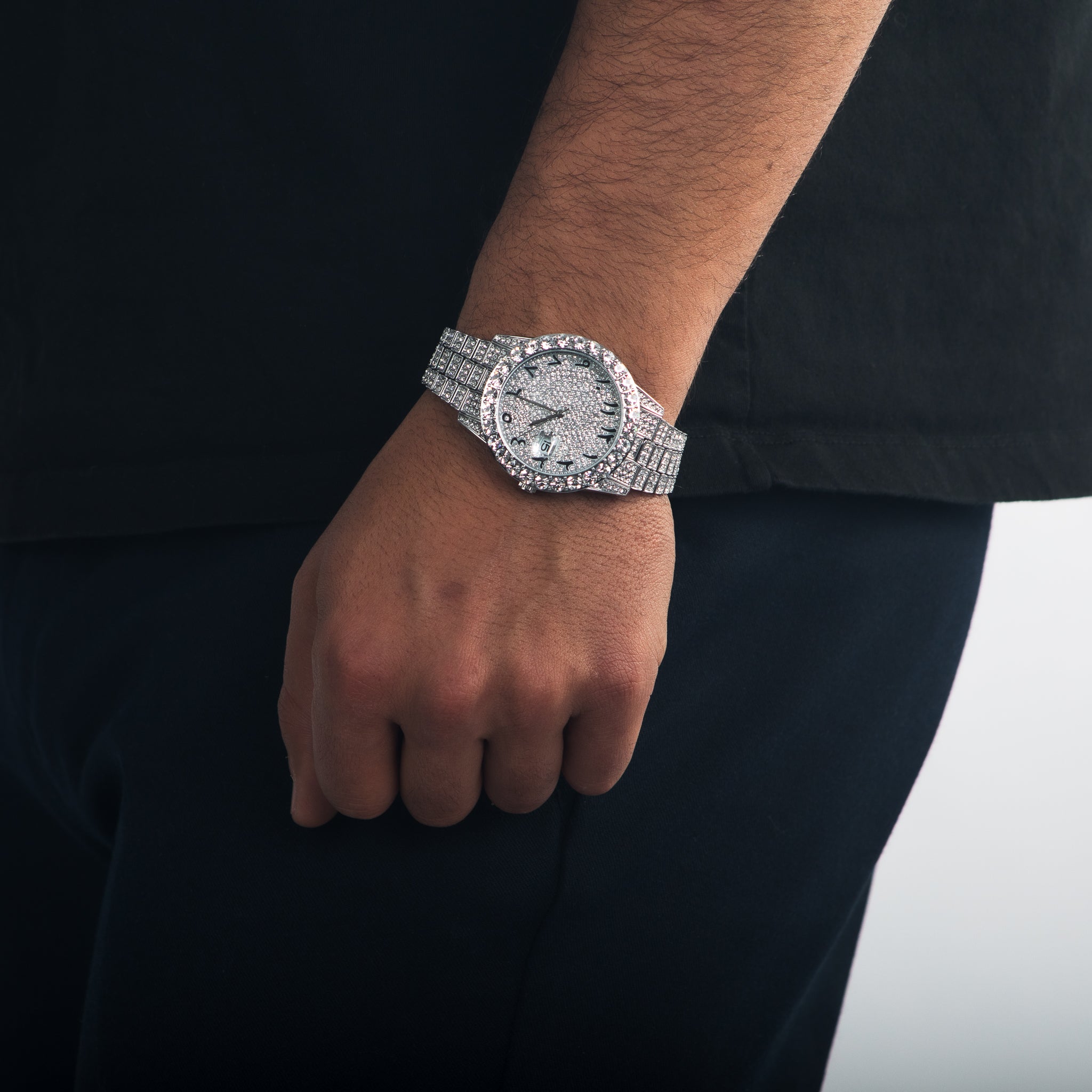 Montre bling bling homme pas online cher